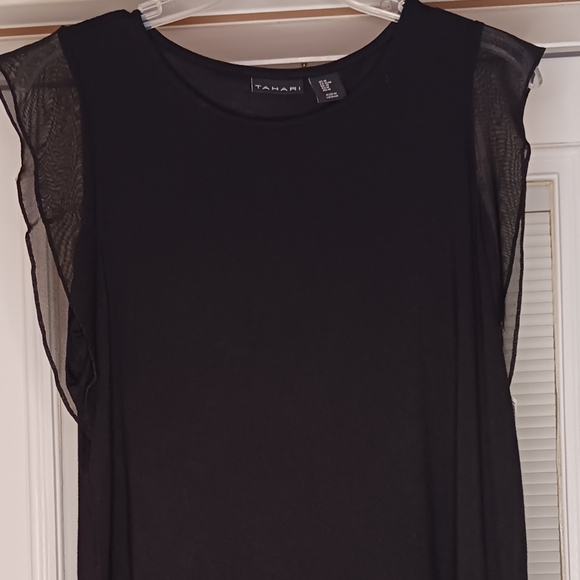 Tahari Black Tank Top Size Medium - Picture 3 of 4